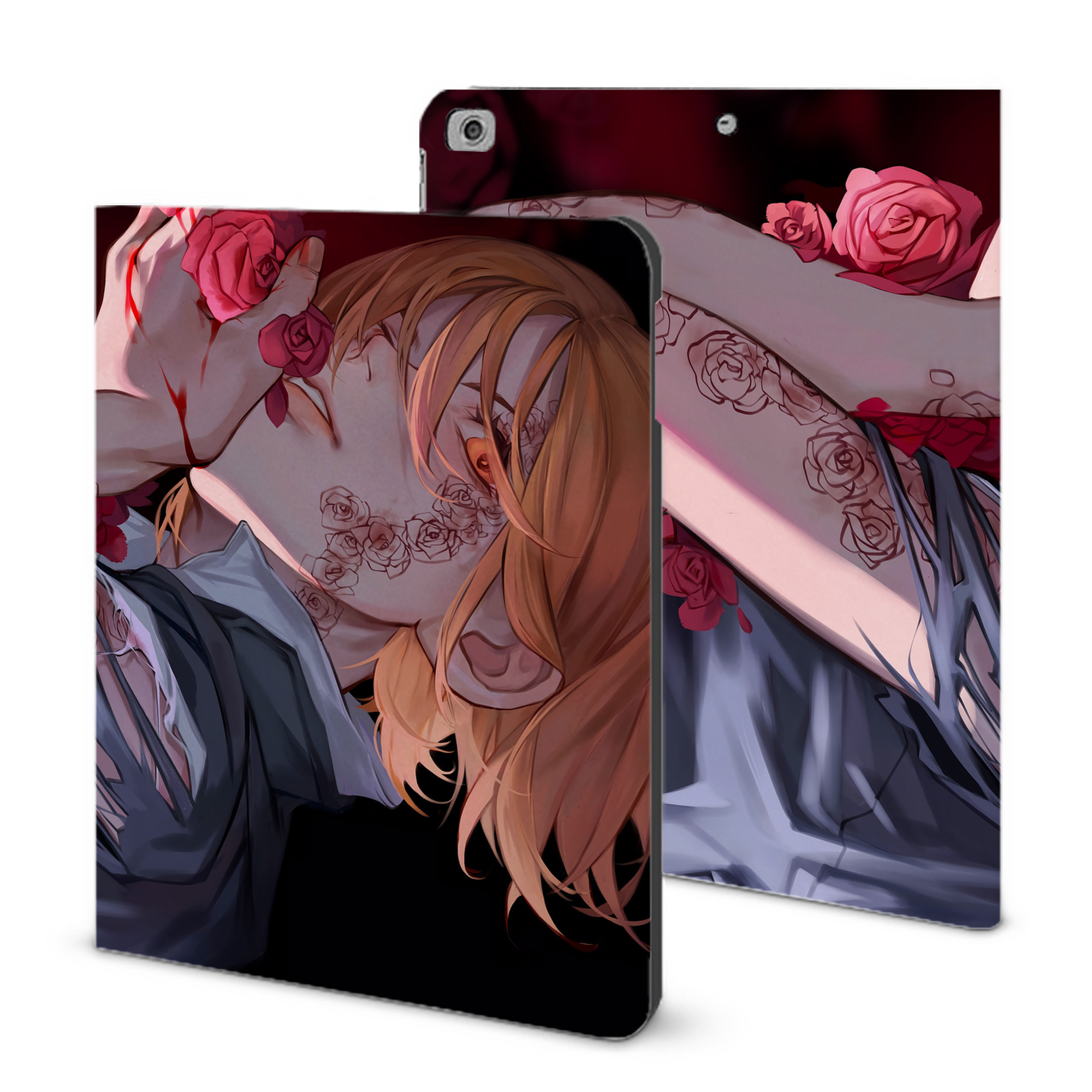 （画像用） 呪術廻戦 Jujutsu Kaisen IPad ケース ブック型 PUレザー TPU 耐衝撃 軽量 薄型 ペン収納なし 全面保護 IPad 各モデル対応